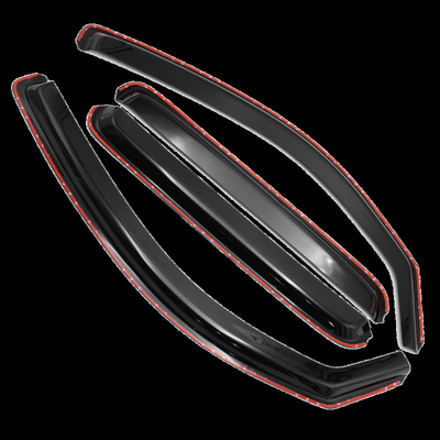 4pcs Weather Durable Shields Exterior Sun Visor Vent Shades In Channel Window Sun Rain Guard Car Wind Deflectors For Tacoma 2005-2015